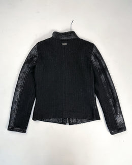 Voodoo Black Cracked Jacket 1990's