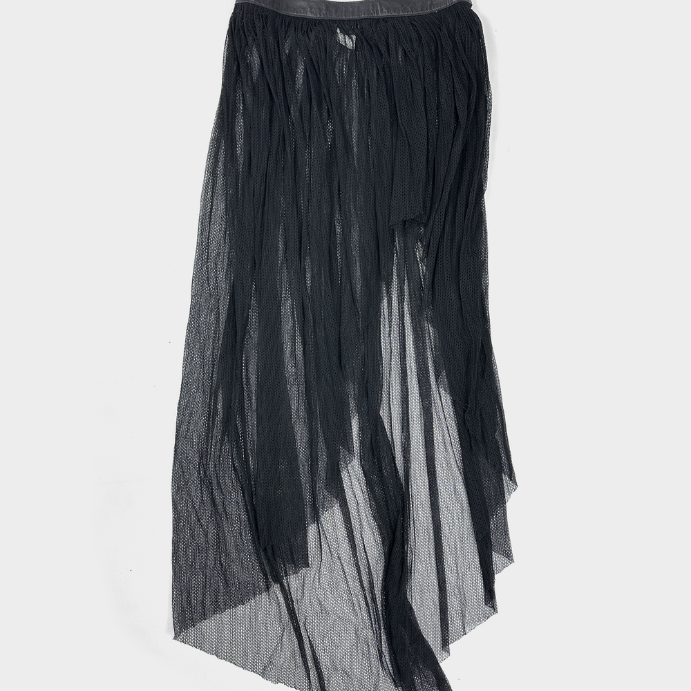 Miki Mialy Mesh Long Black Skirt 2000's