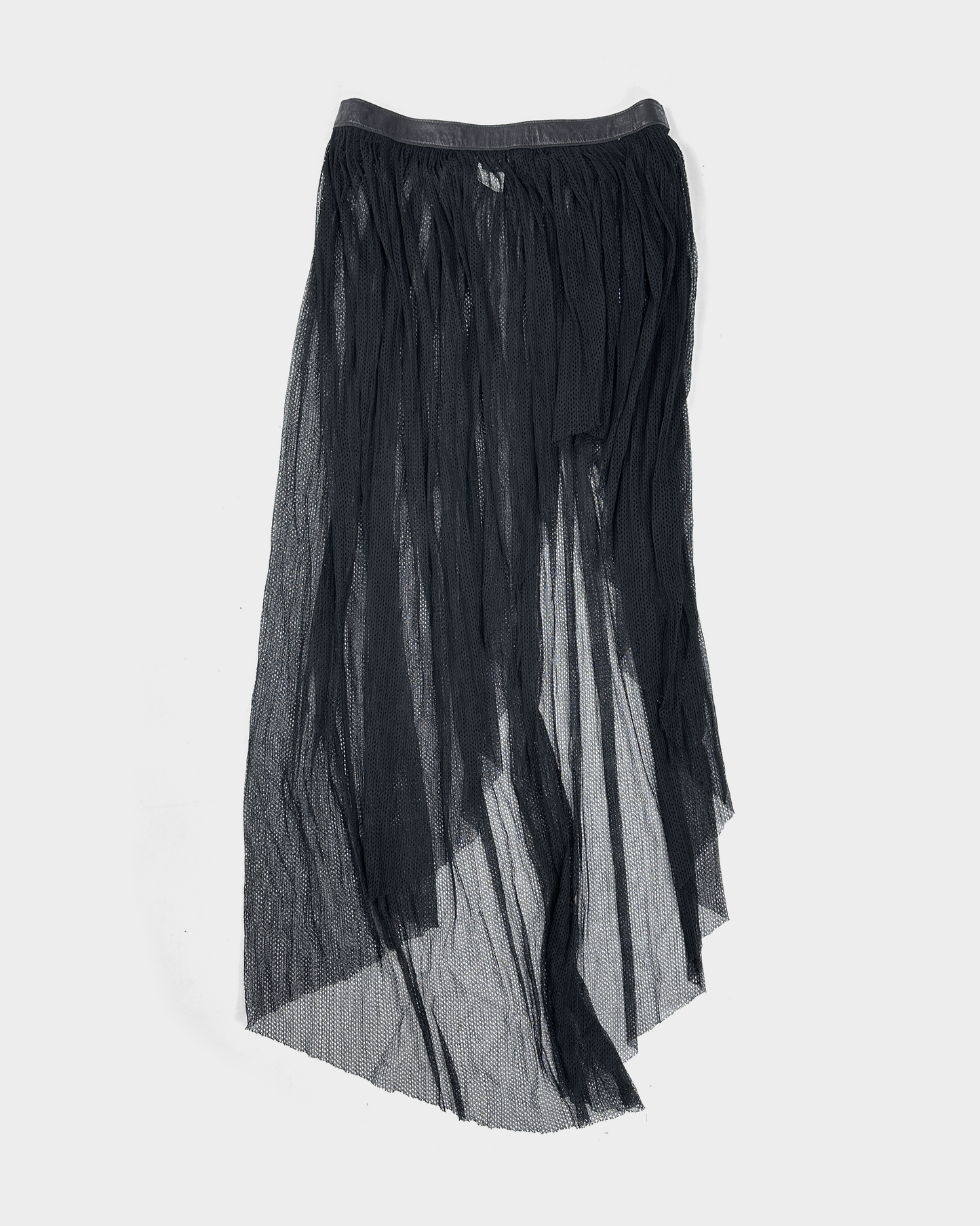 Miki Mialy Mesh Long Black Skirt 2000's