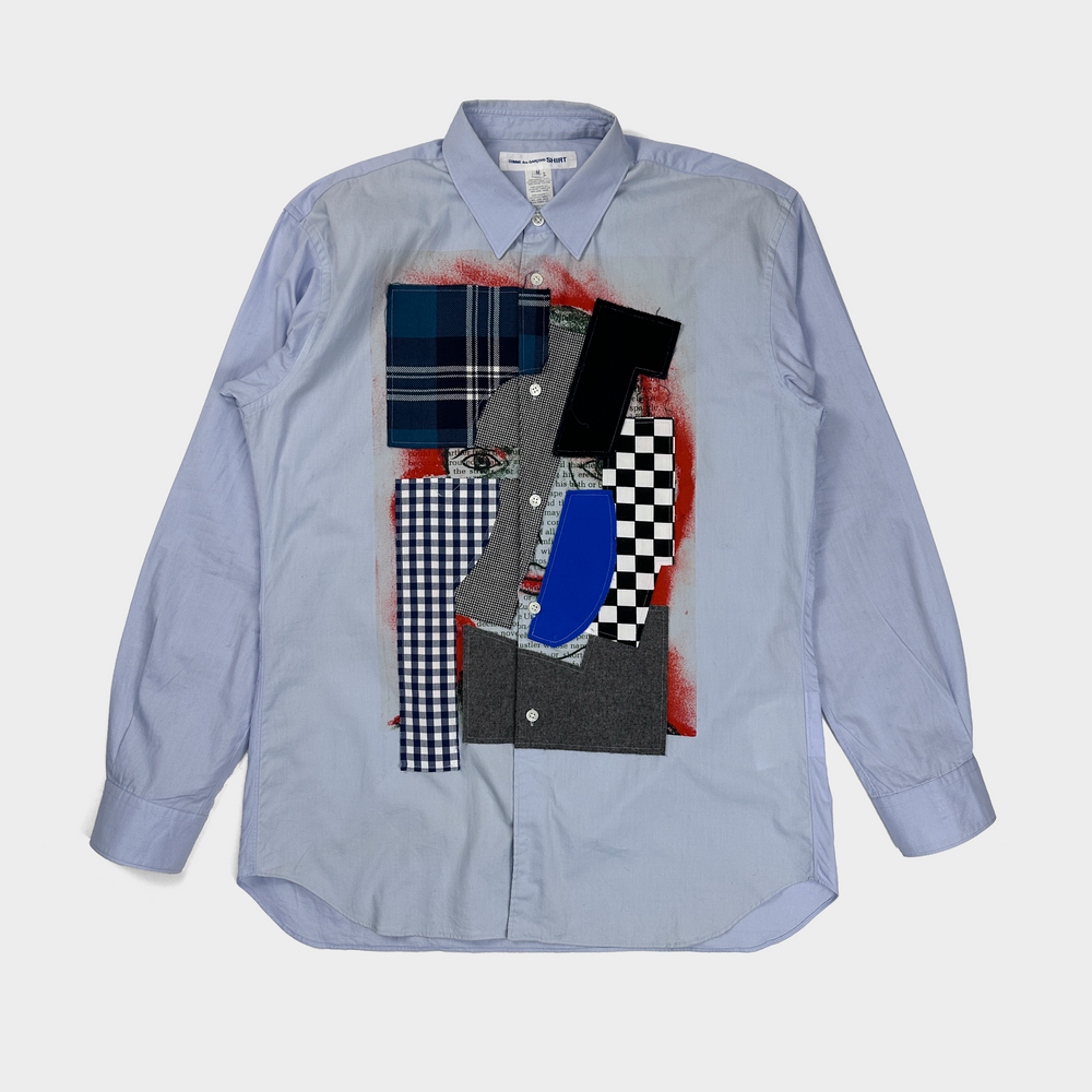 Comme des Garçons Shirt Collage Blue Shirt S/S 2007