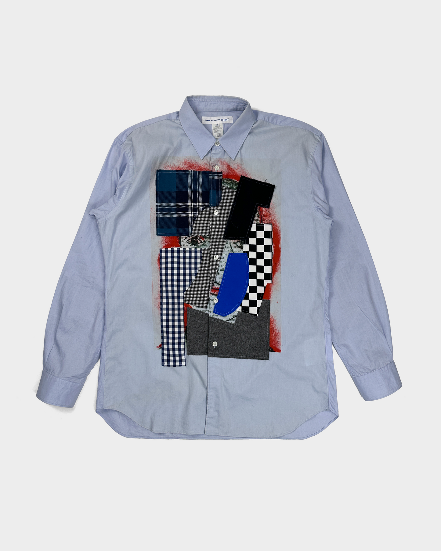 Comme des Garçons Shirt Collage Blue Shirt S/S 2007