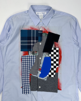 Comme des Garçons Shirt Collage Blue Shirt S/S 2007