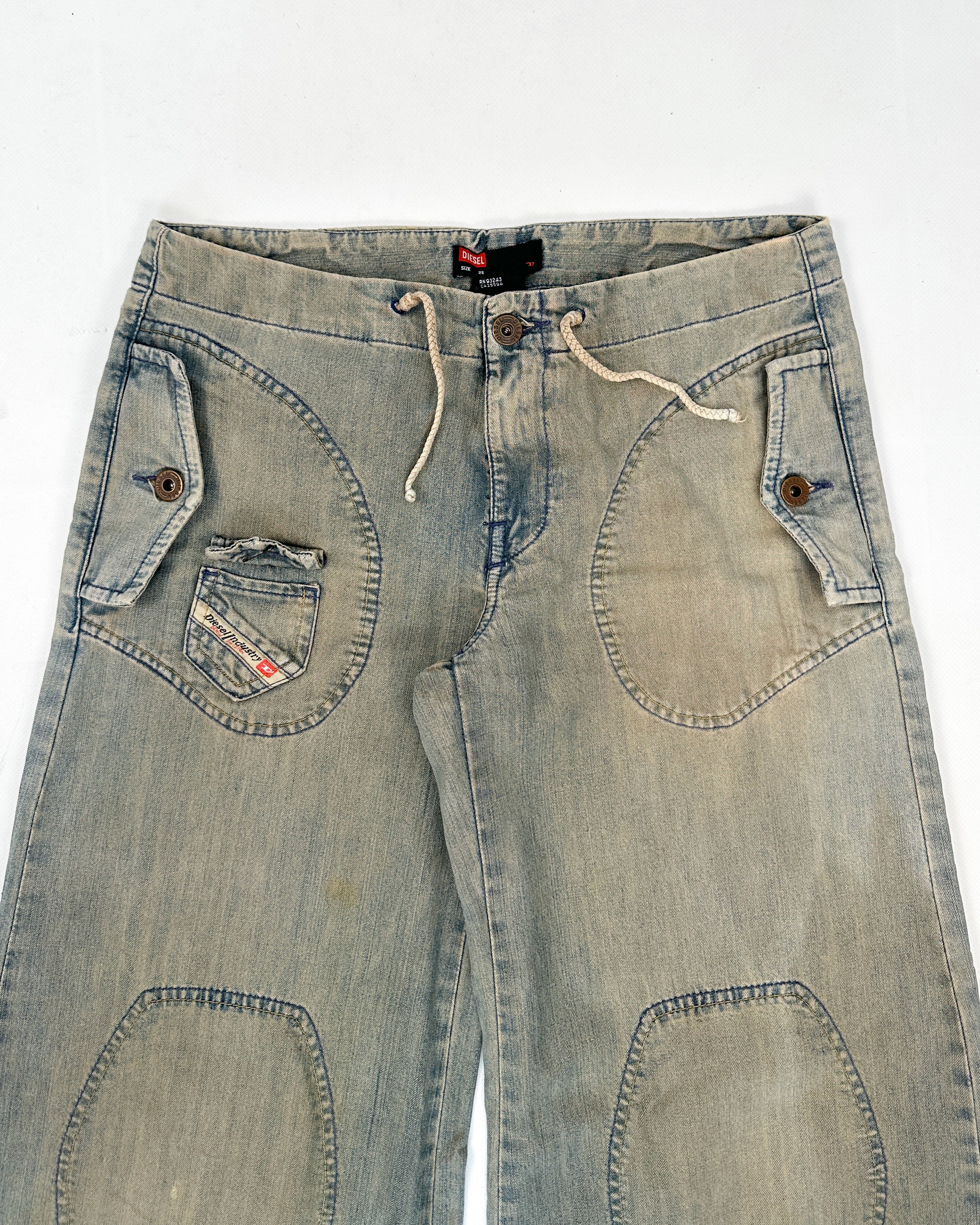 Diesel Fluid Denim Wide Pants 2002