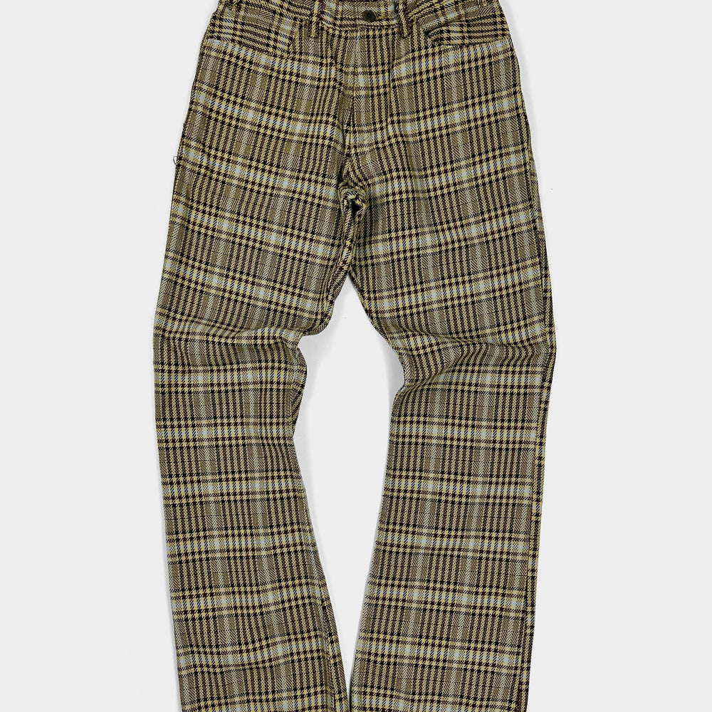 Kapital Yellow Patterned Flare Pants 2000's