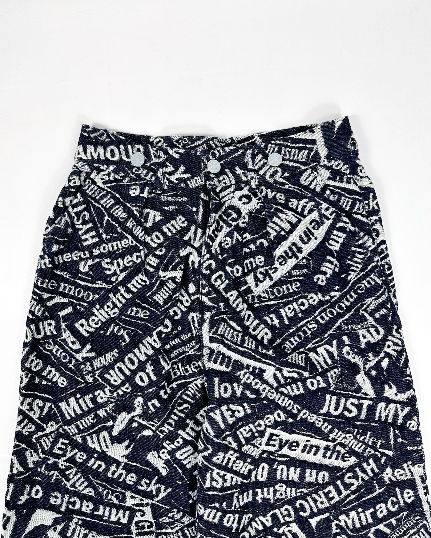 Hysteric Glamour Laser Printed Denim Pants 2000's