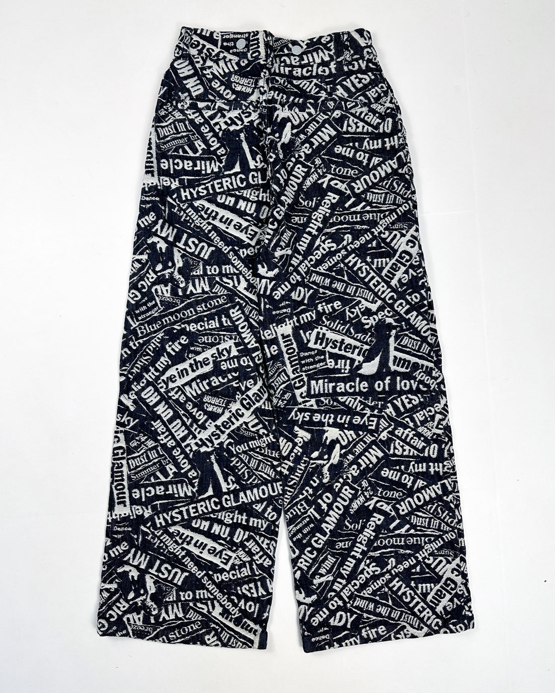 Hysteric Glamour Laser Printed Denim Pants 2000's