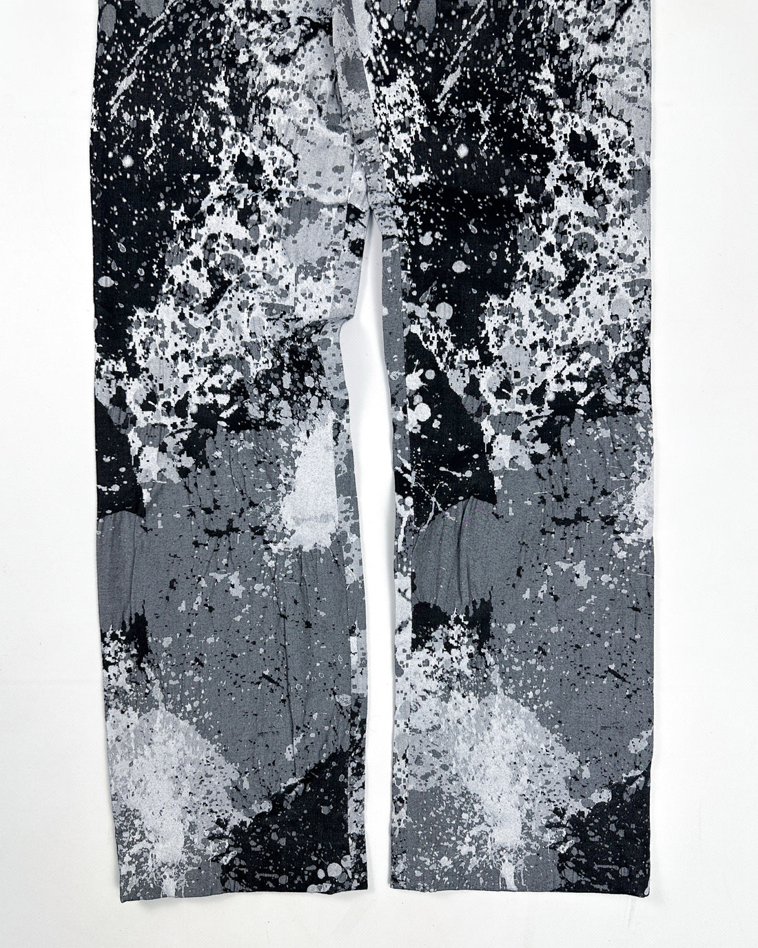 Issey Miyake Grey Shadow Print Pants 2000's