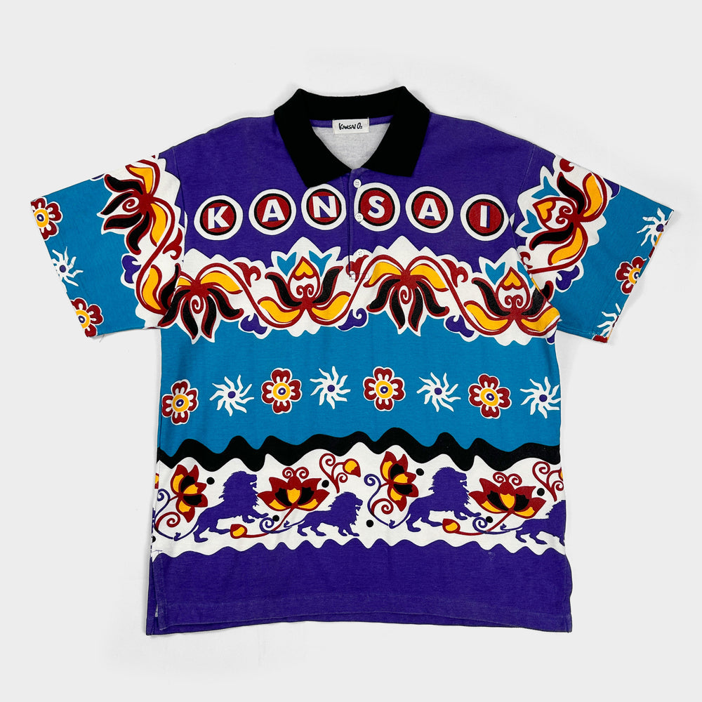 Kansai Yamamoto O2 All over printed Polo 2000's