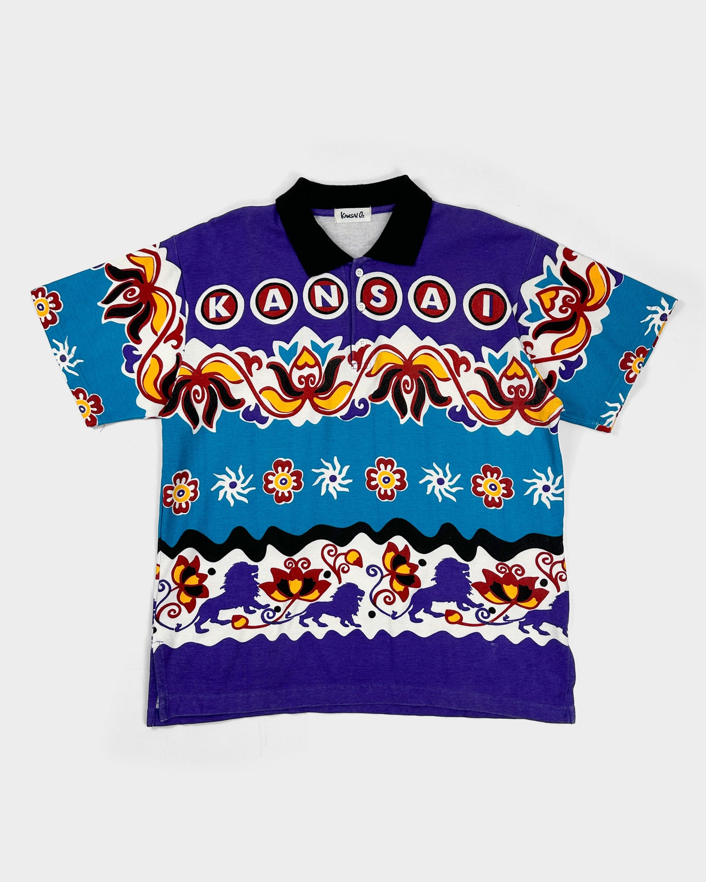 Kansai Yamamoto O2 All over printed Polo 2000's