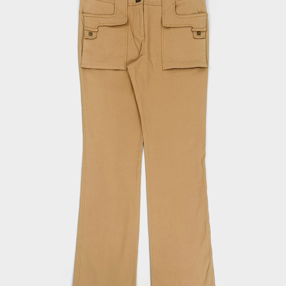 Thierry Mugler Doble Pocket Camel Straight Pants 2000's