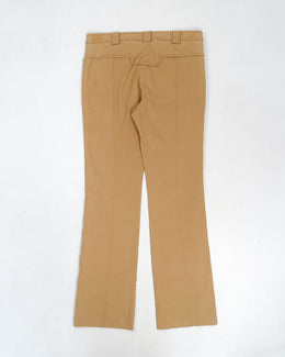 Thierry Mugler Doble Pocket Camel Straight Pants 2000's
