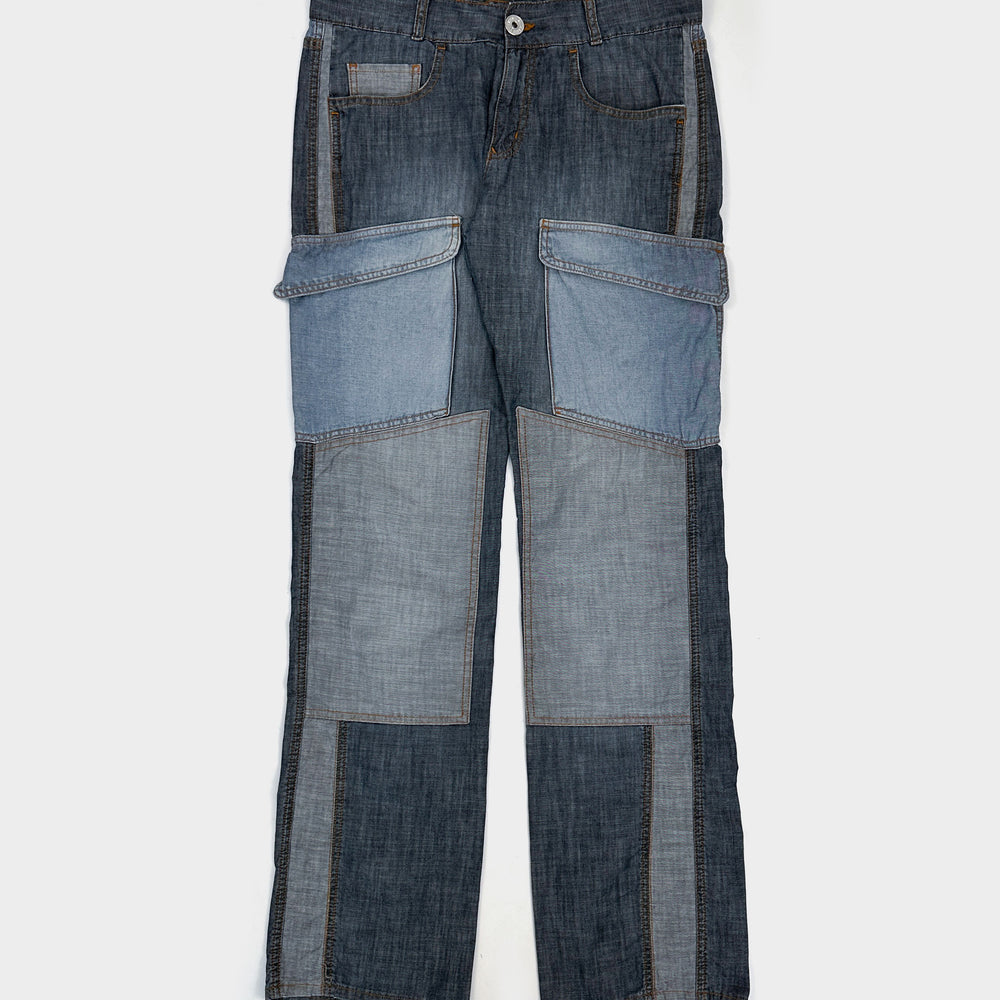 Moschino 3-Denim Deconstructed Pants 2000's