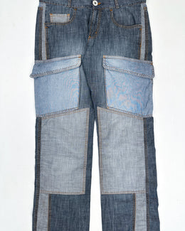 Moschino 3-Denim Deconstructed Pants 2000's