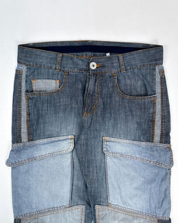 Moschino 3-Denim Deconstructed Pants 2000's