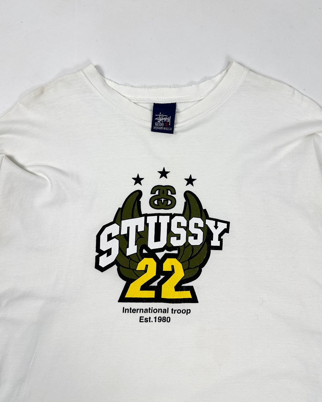 Stussy 2-Layer Longsleeve Made in USA Tee 1990's