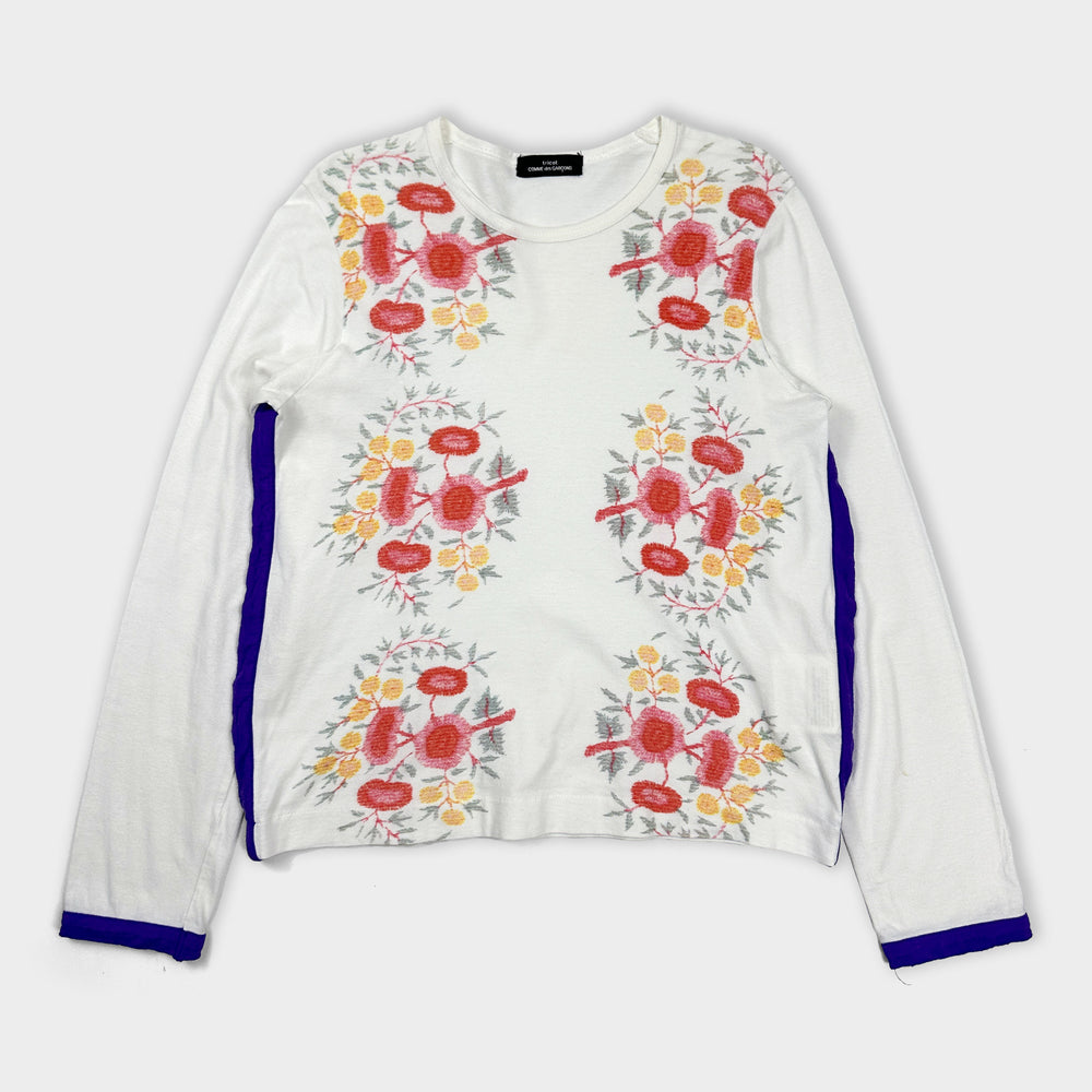 Comme Des Garçons Tricot Flower Print Top 2001