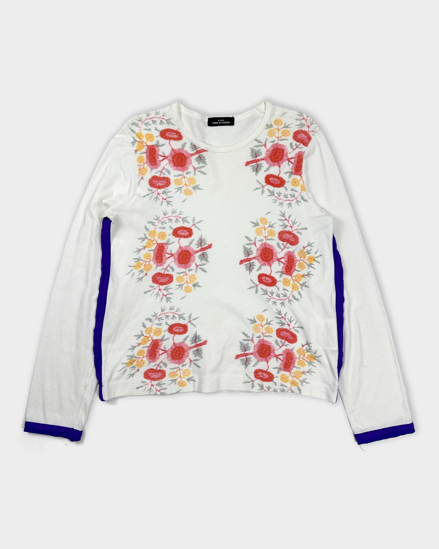 Comme Des Garçons Tricot Flower Print Top 2001