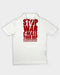 Katharine Hamnett "Stop War" White Printed Polo Tee 2003 - Vintagetts