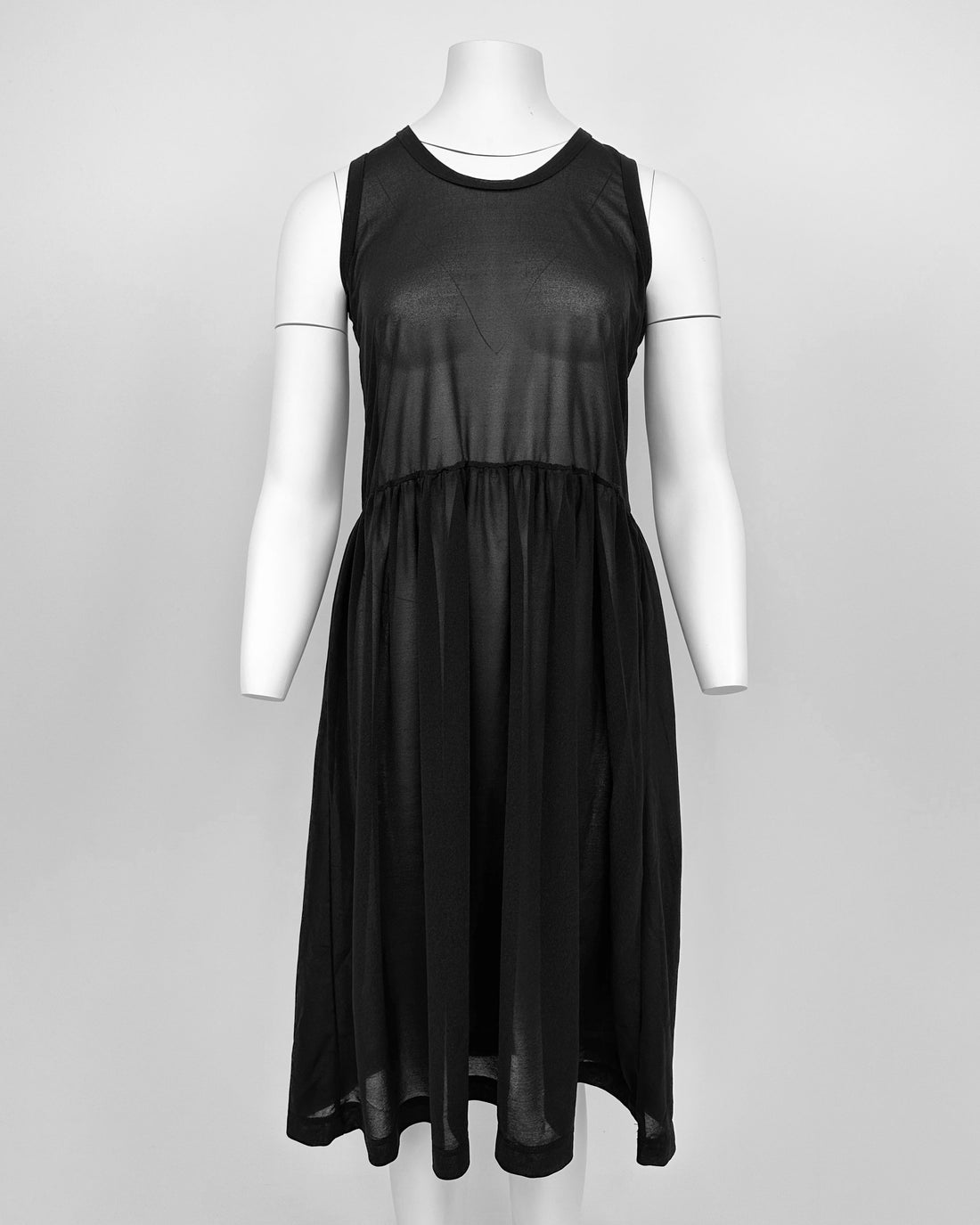 Comme Des Garçons Traslucid Light Black Dress 1990's