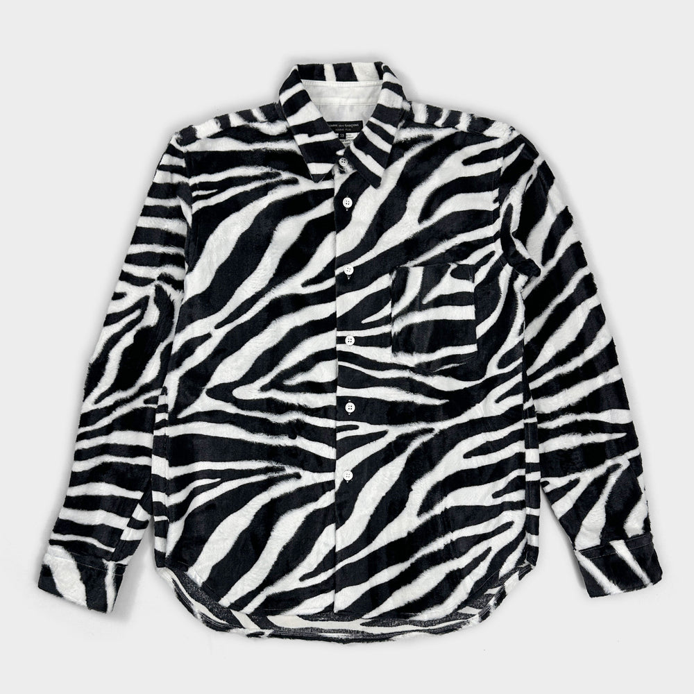 Comme des Garçons Homme Plus Fur Zebra Print Shirt 2015