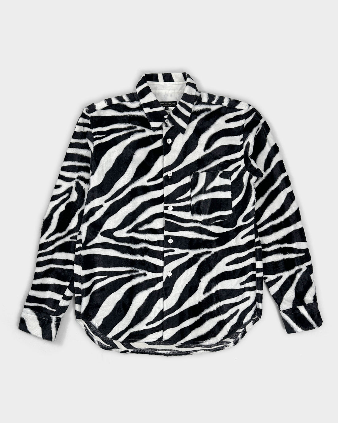Comme des Garçons Homme Plus Fur Zebra Print Shirt 2015
