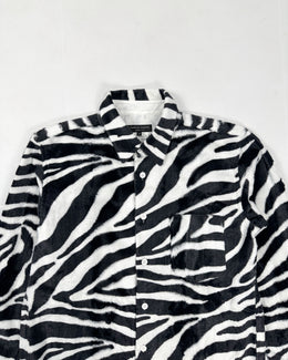 Comme des Garçons Homme Plus Fur Zebra Print Shirt 2015