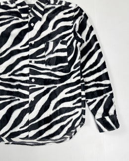 Comme des Garçons Homme Plus Fur Zebra Print Shirt 2015