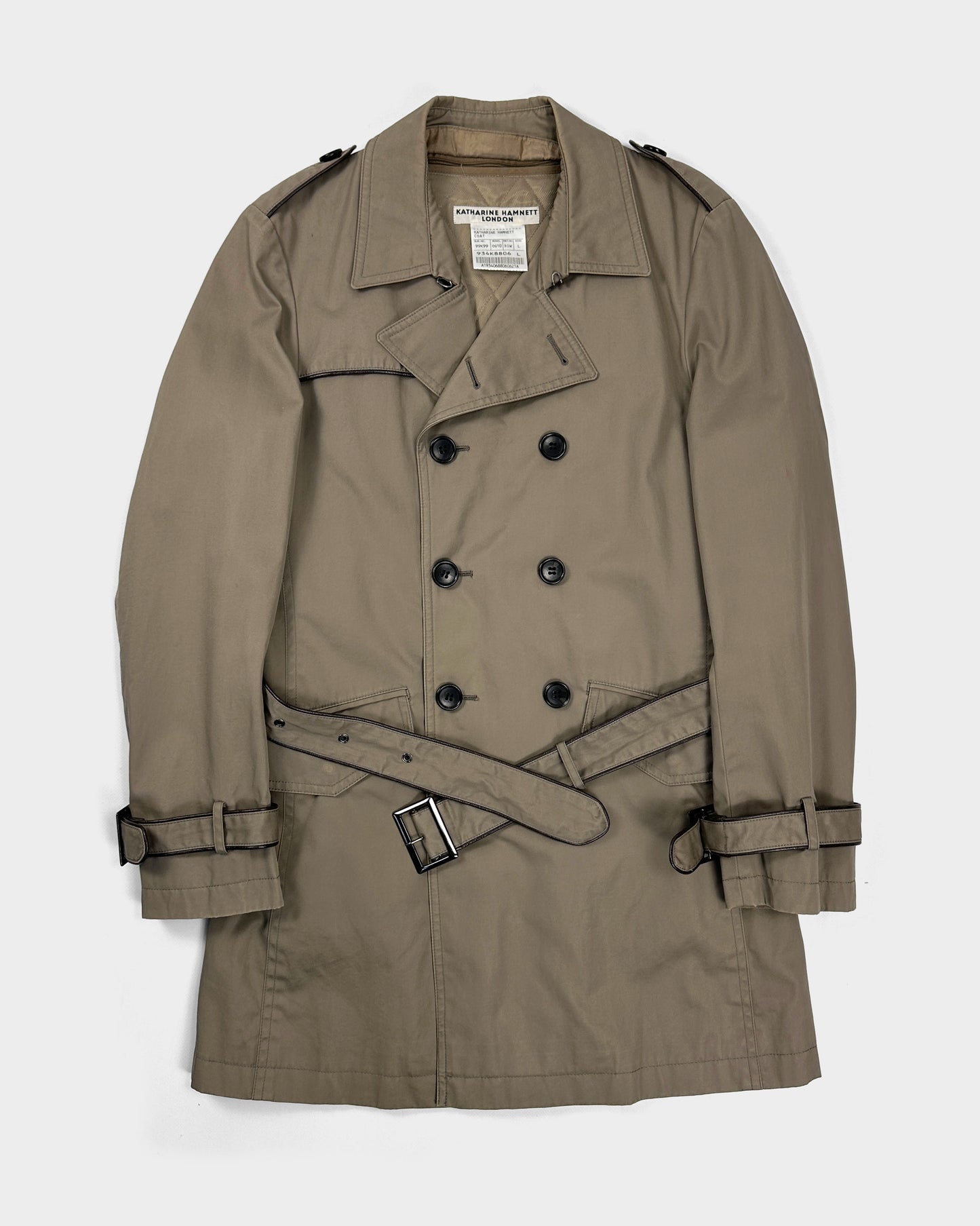 Katharine Hamnett 2-Layer Trench Coat 2000's