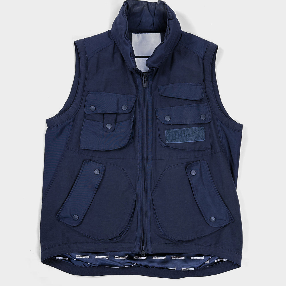 White Mountaineering Navy Blue Utility Vest S/S 2011