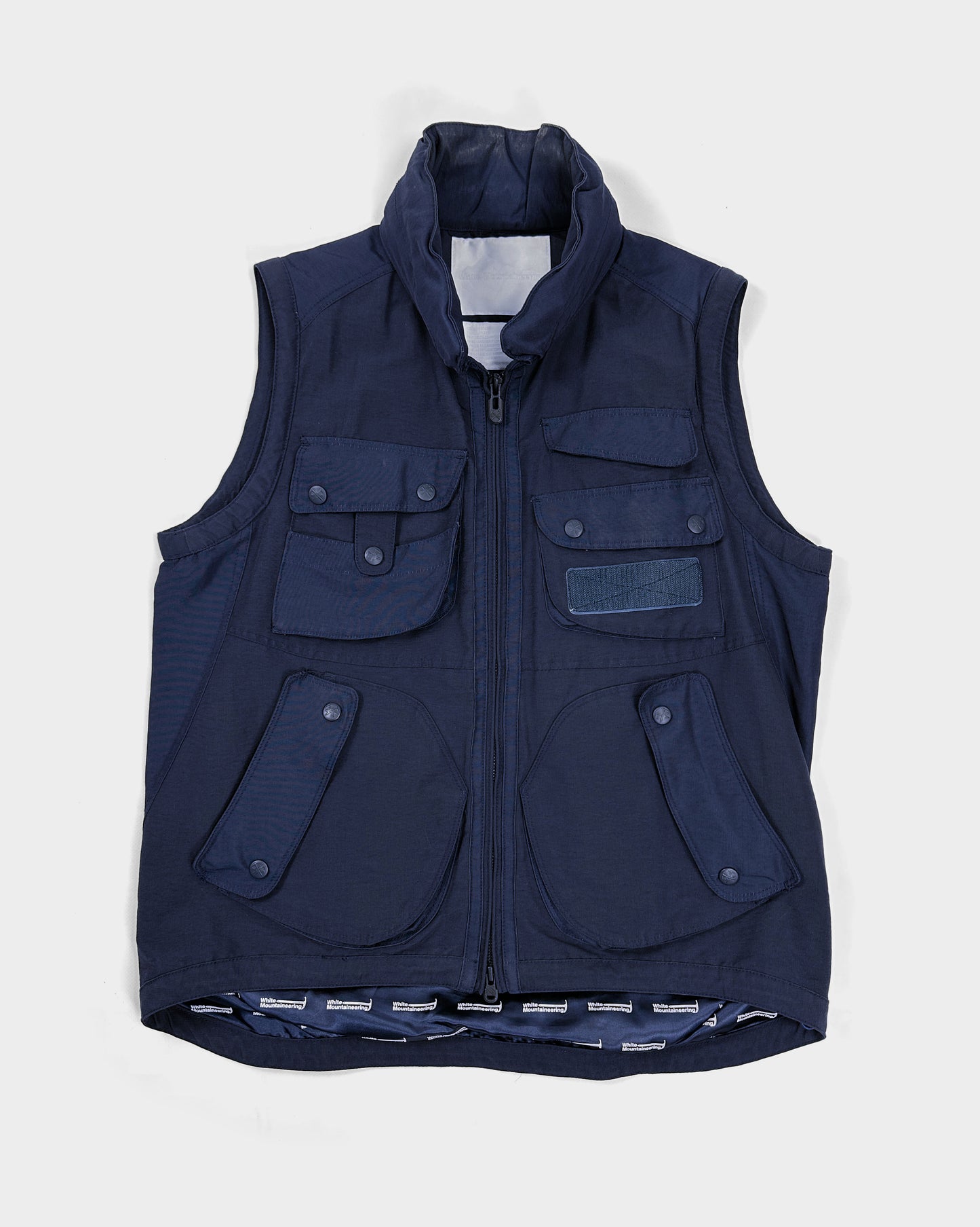 White Mountaineering Navy Blue Utility Vest S/S 2011