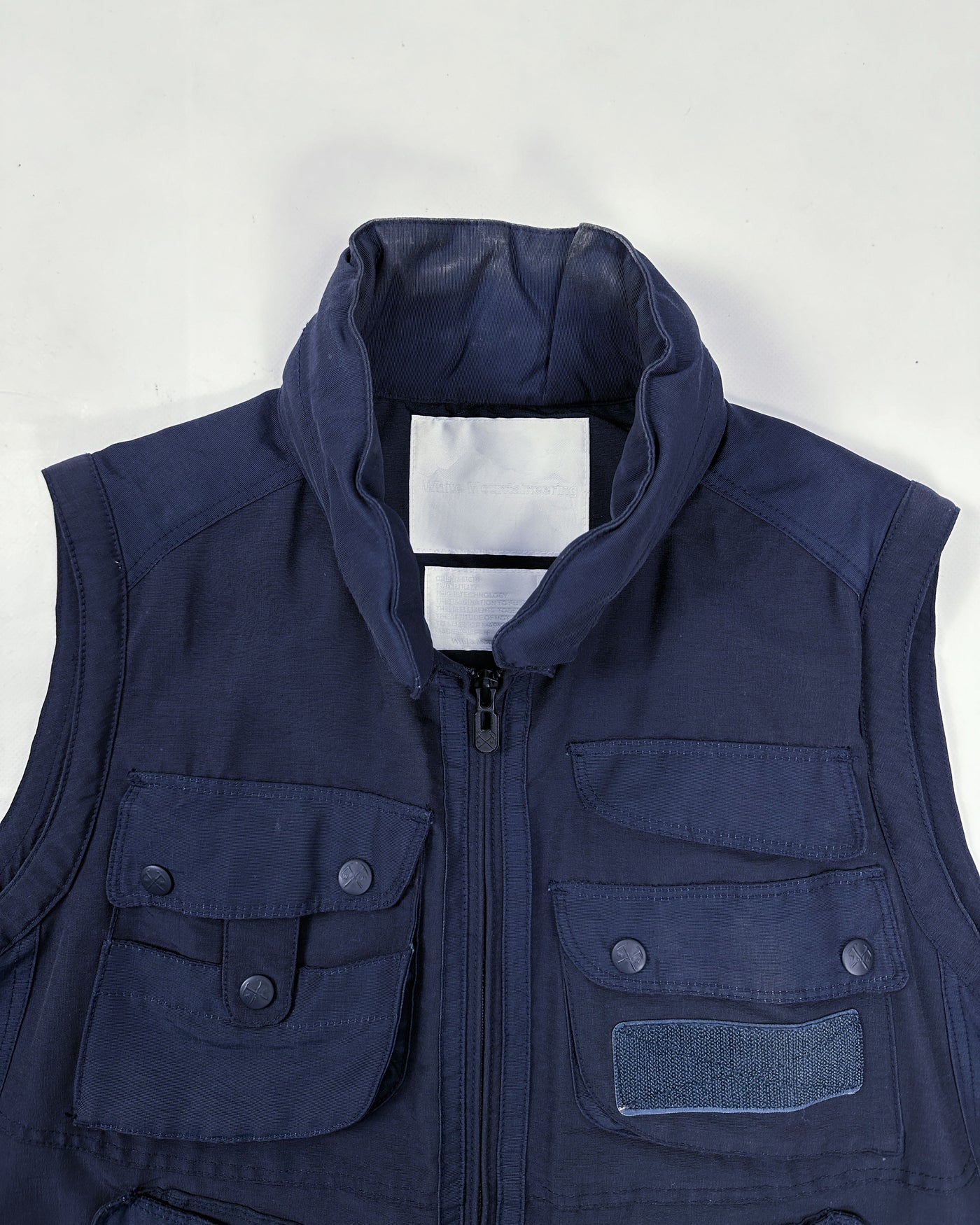 White Mountaineering Navy Blue Utility Vest S/S 2011