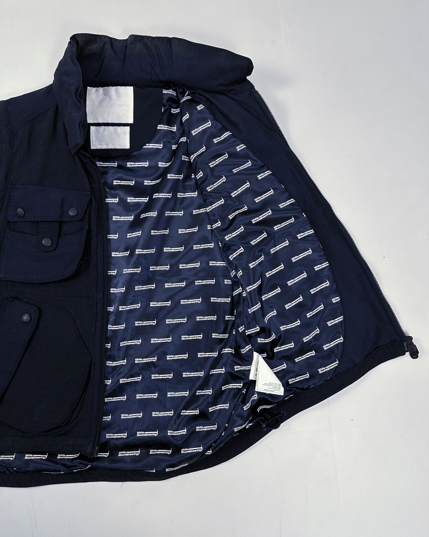 White Mountaineering Navy Blue Utility Vest S/S 2011