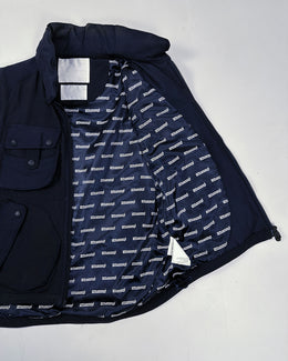 White Mountaineering Navy Blue Utility Vest S/S 2011