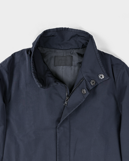 Prada Navy Blue Shell Long Jacket 2009