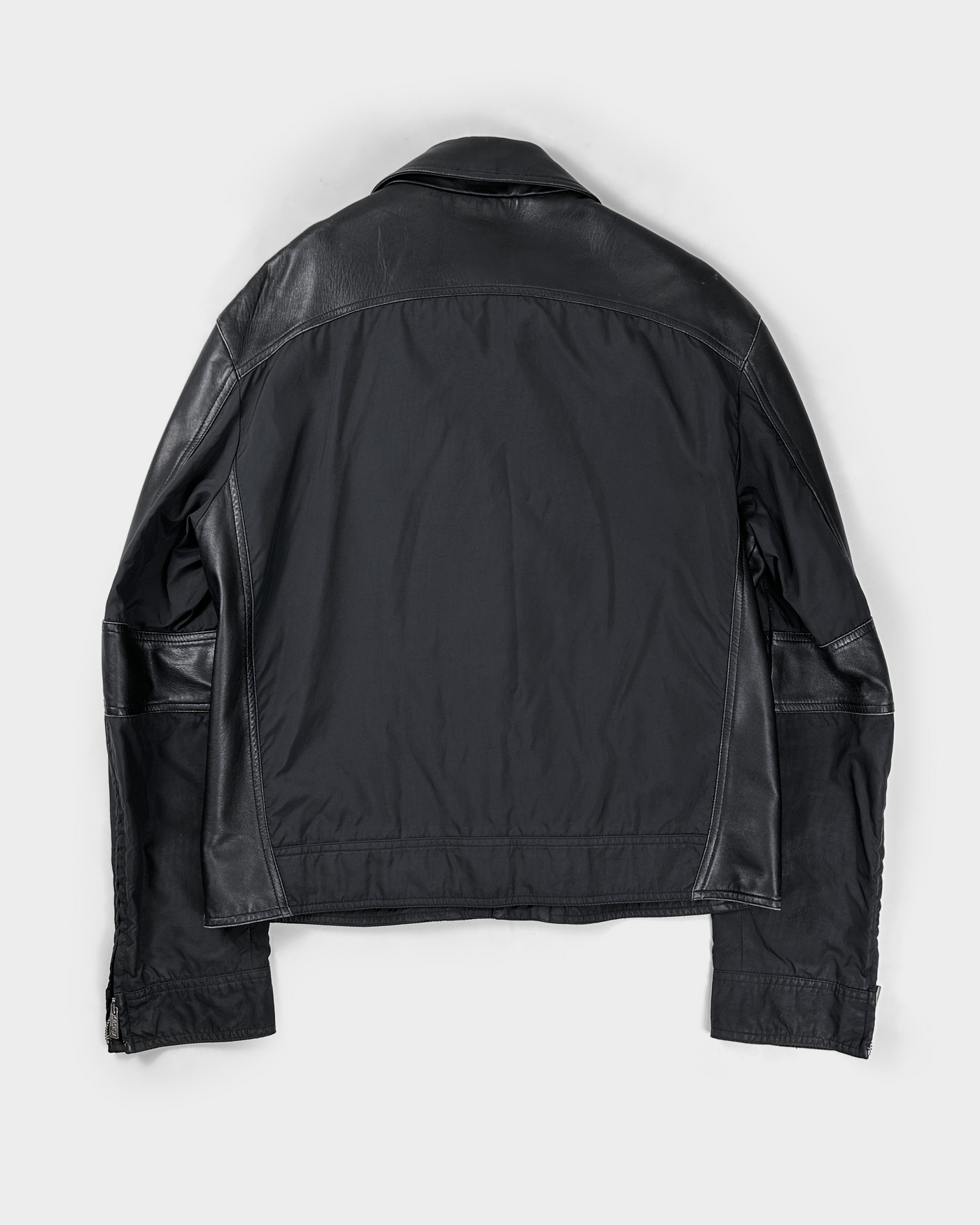 Versace Leather Applications Motor-Style Jacket 2000's