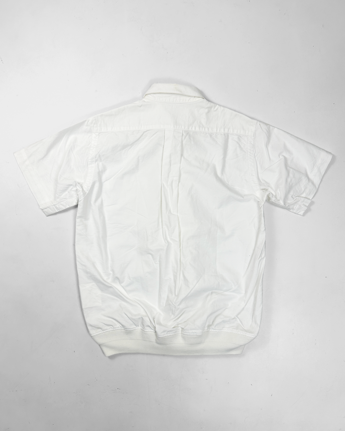 Sacai White Frills Cotton Shirt 2000's