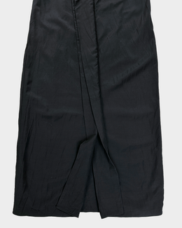 Marni Deep Blue Wool + Viscose Pleated Dress 2000's