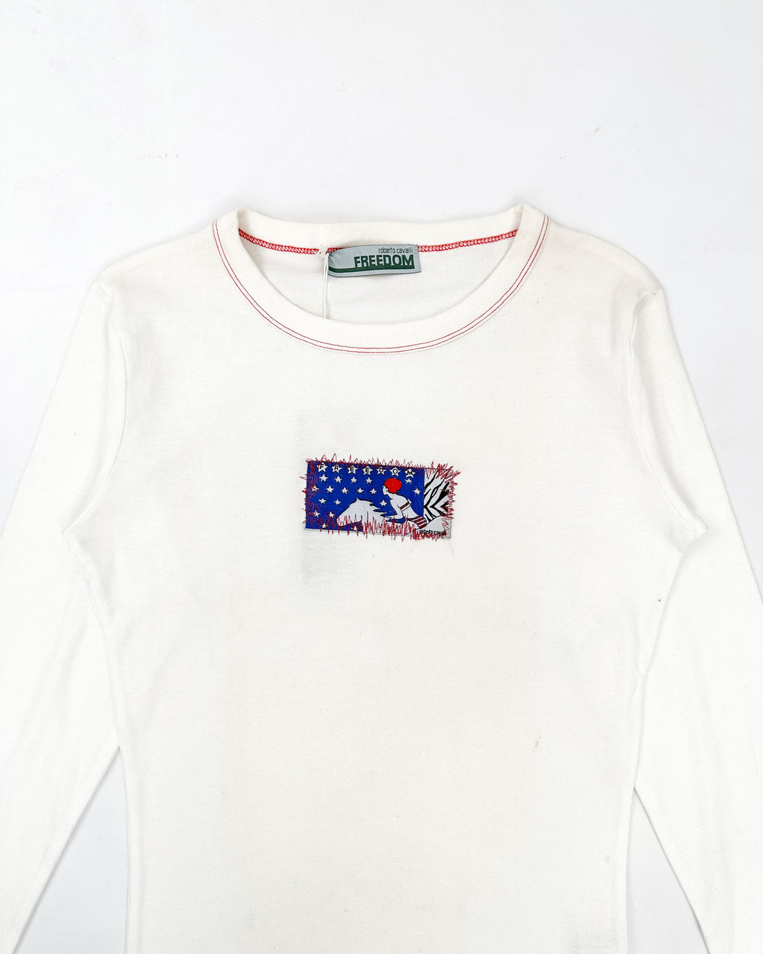 Roberto Cavalli Freedom Long Sleeve Tee 2000's