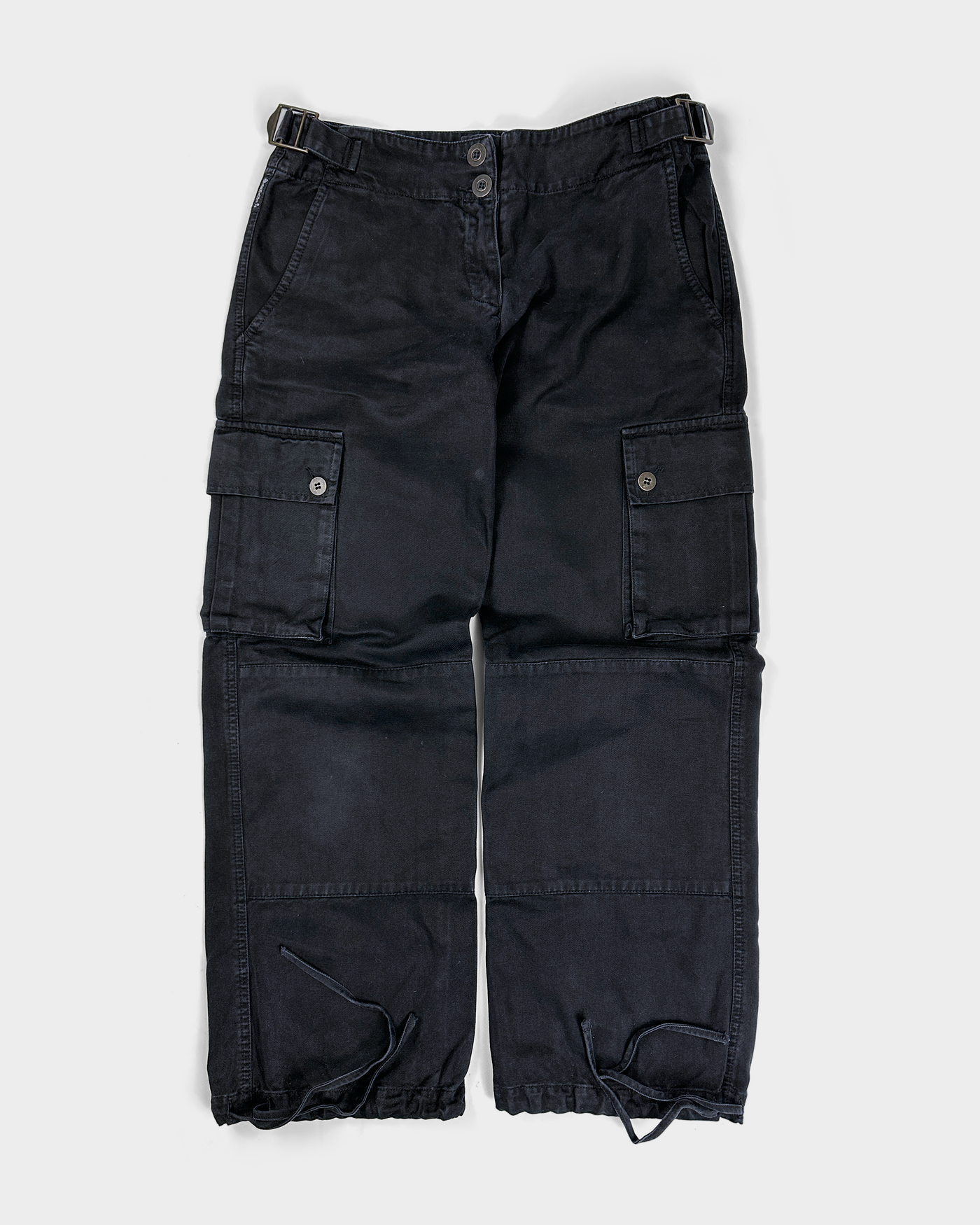 Armani Black Cargo Pants 2000's