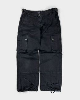 Armani Black Cargo Pants 2000's