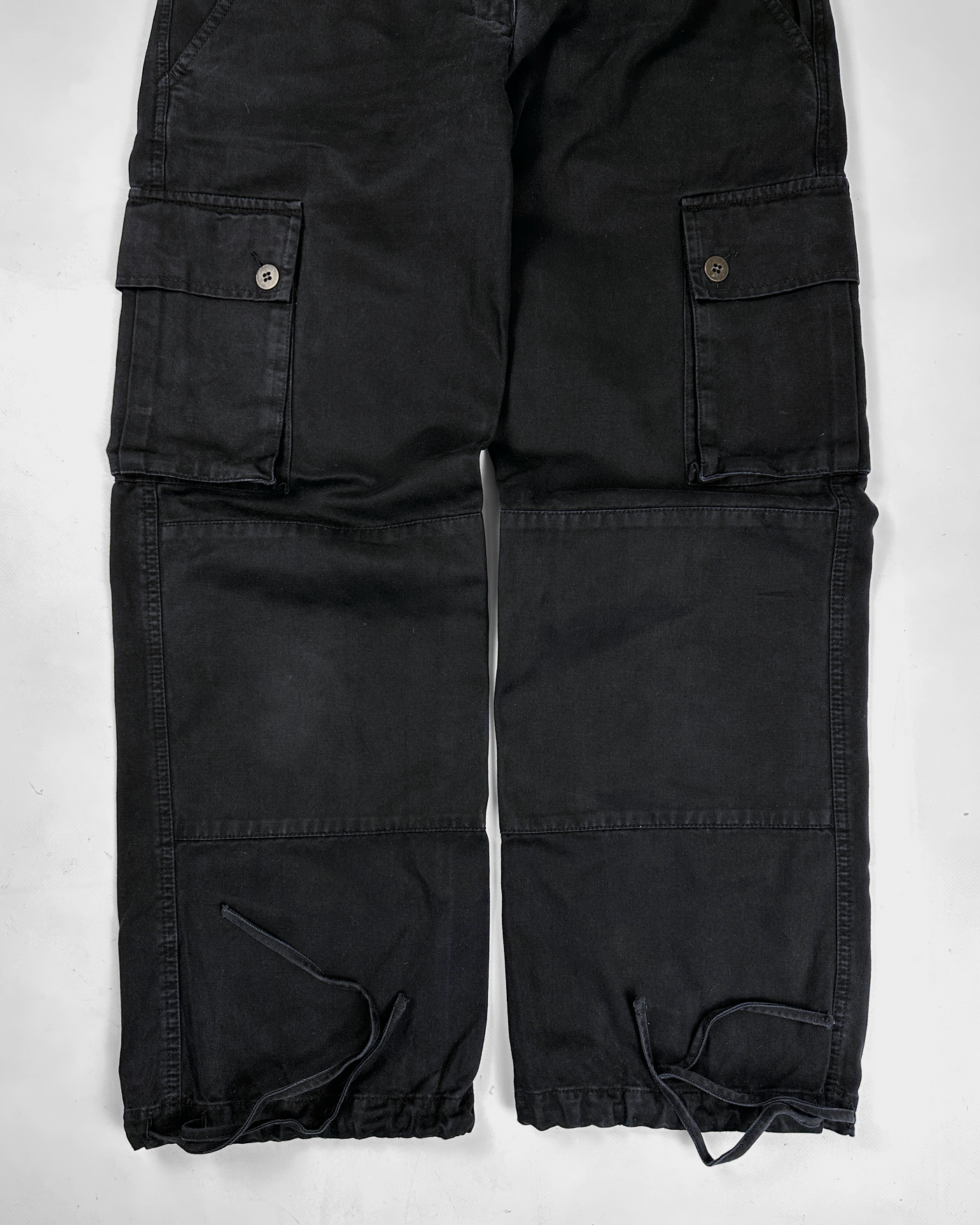 Armani Black Cargo Pants 2000's