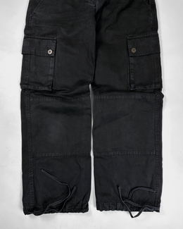 Armani Black Cargo Pants 2000's