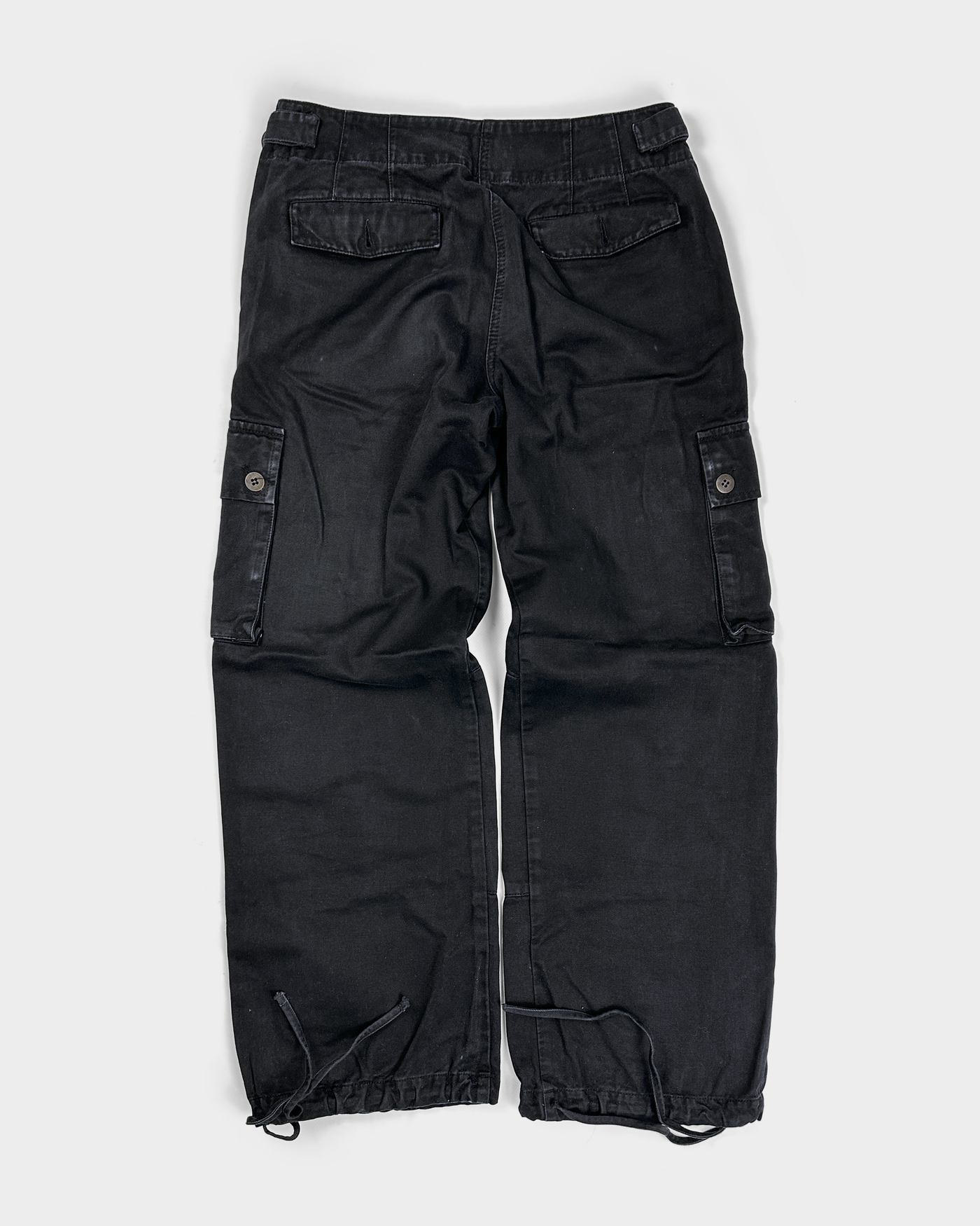 Armani Black Cargo Pants 2000's