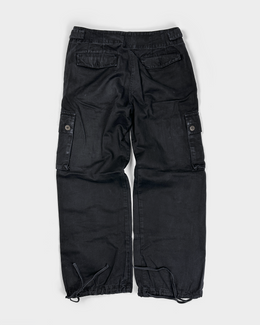 Armani Black Cargo Pants 2000's