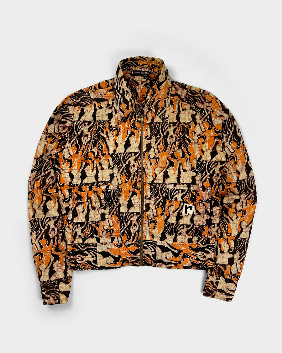 Paco Rabanne Abstract Print Light Jacket 1990's