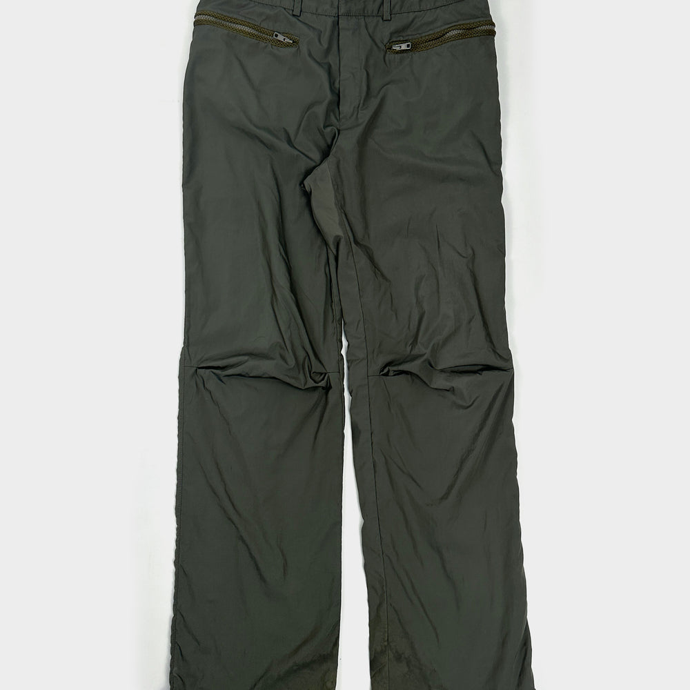 Paco Rabanne Green Double Layer Pants 1990's