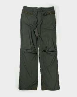 Paco Rabanne Green Double Layer Pants 1990's