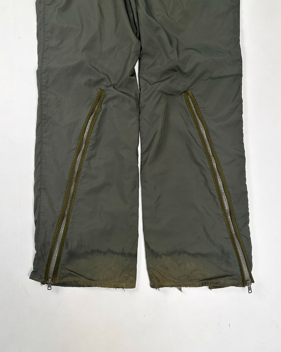 Paco Rabanne Green Double Layer Pants 1990's