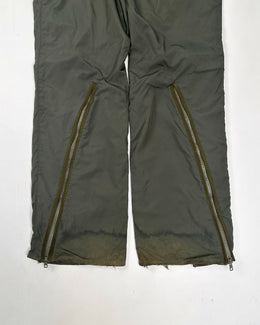 Paco Rabanne Green Double Layer Pants 1990's