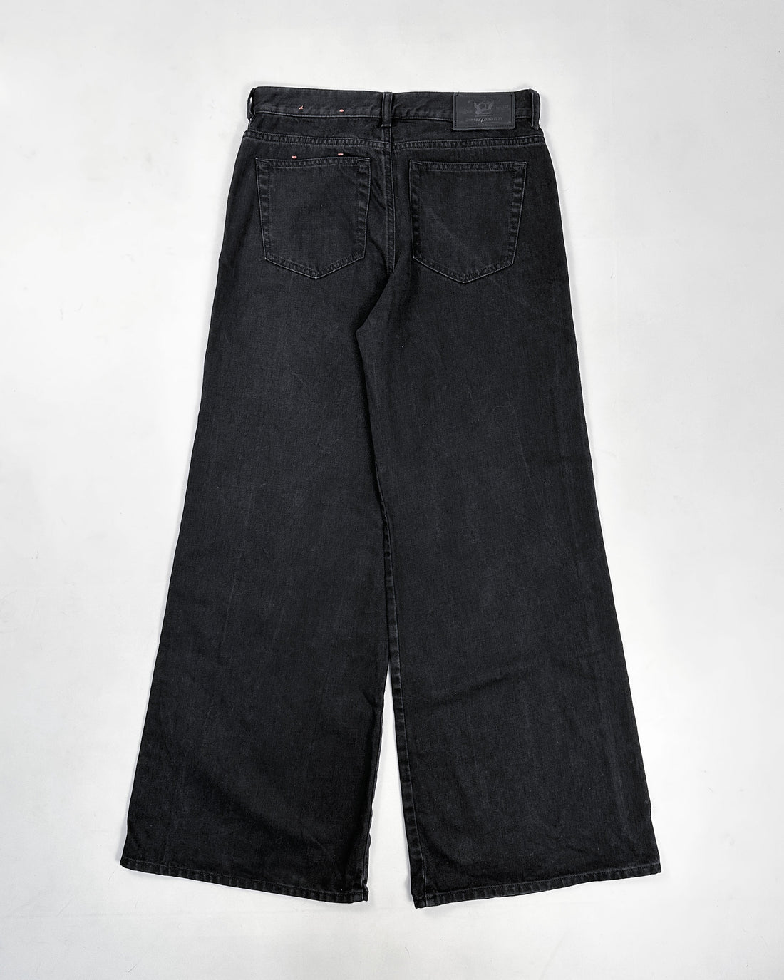 Diesel Black Denim Wide Pants 2000's